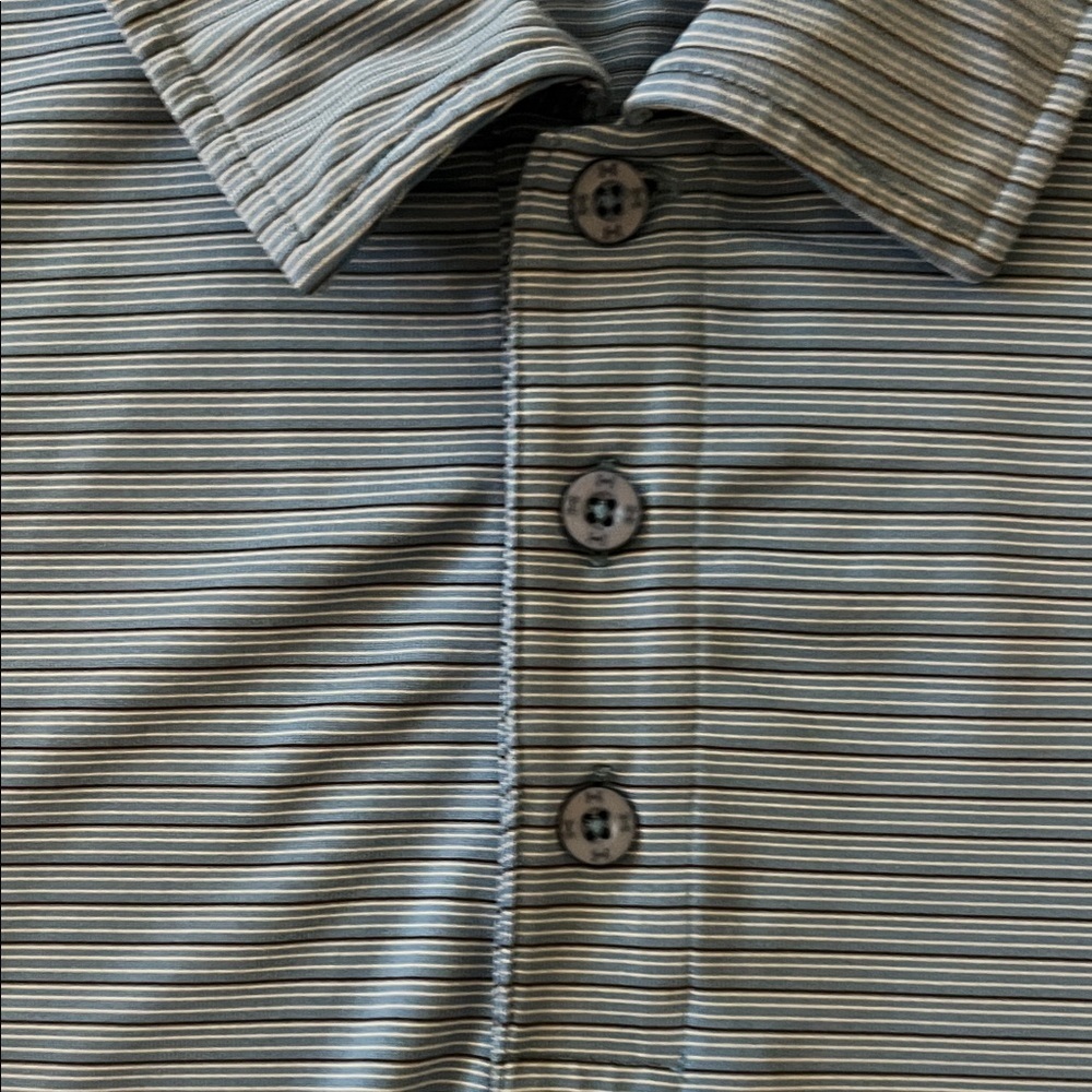 Under Armour Men's Blue Striped Polo Shirt - Picture 4 of 7